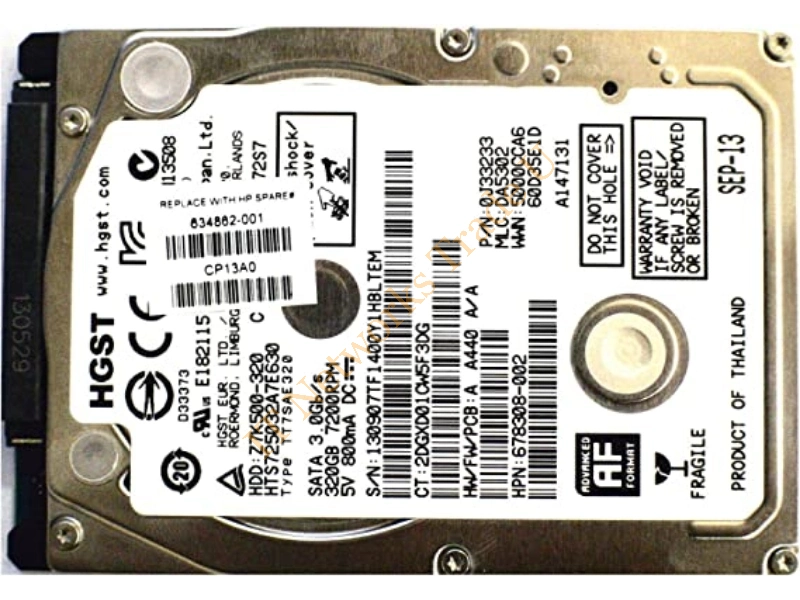 652320-001 HP SAS / SATA 3.5-inch Hard Drive Smart Carrier Tray HDD Accessory