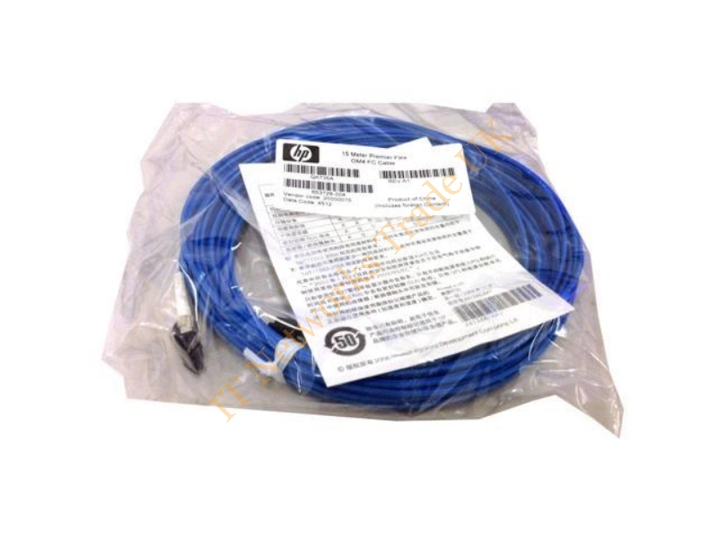 653728-004 HP 15m LC-LC Multi-Mode Premier Flex OM4 Fiber Channel Cable