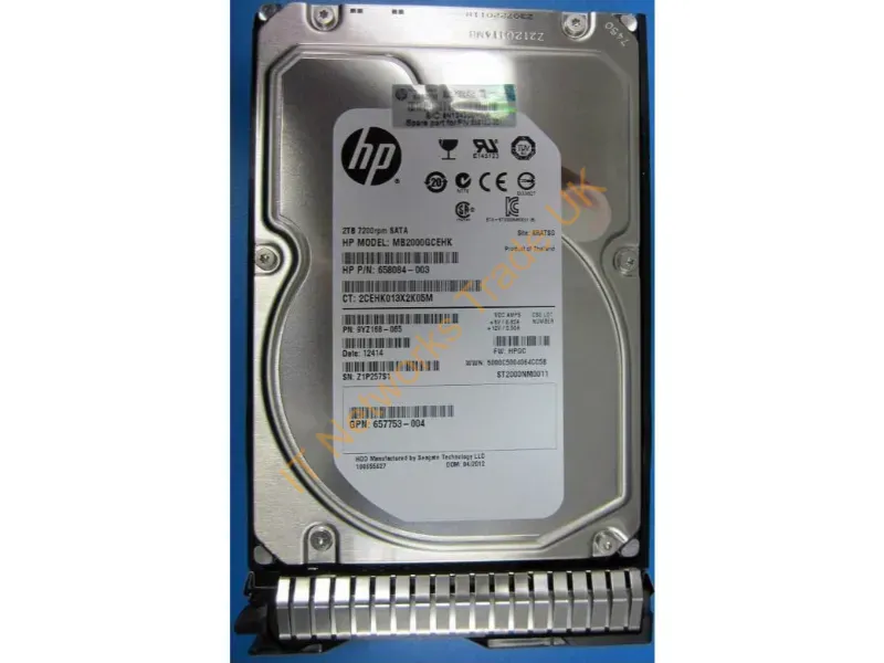 658102-001 - Hewlett Packard Enterprise 2TB hot-plug SATA HDD HDD 2000GB Serial ATA internal hard drive