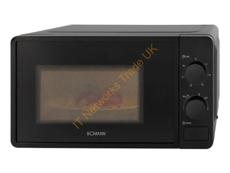 660143 - Bomann MW 6014 CB Black Solo microwave Countertop 20 L 700 W