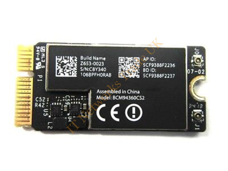 661-7465 Apple Wireless LAN / Airport / Bluetooth Card for MacBook Air 13-inch A1466 Wireless LAN Card