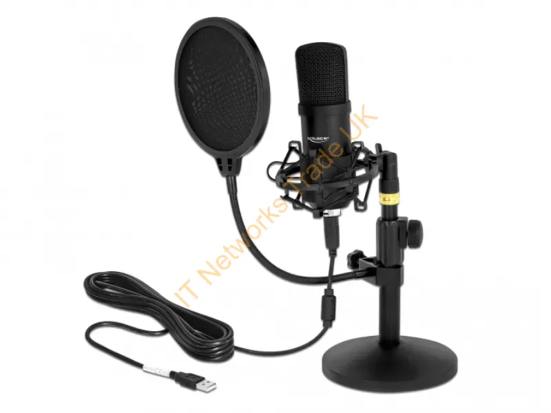 66300 - DeLOCK 66300 microphone Black