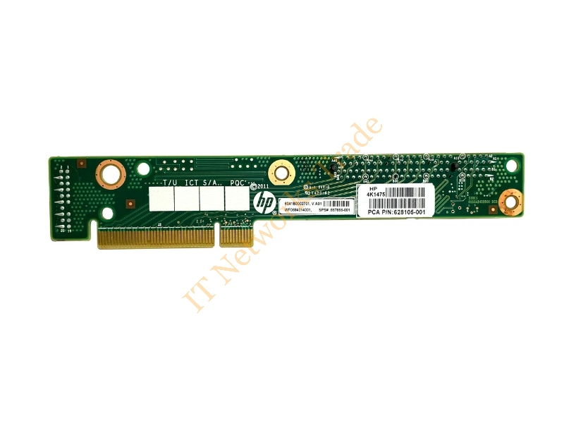 667866-001 HP X8 Low Profile Riser Board for ProLiant Dl360p G8 Server Server Accessory