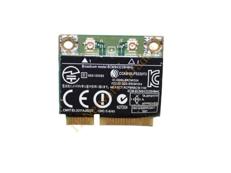 669832-001 HP Broadcom 43228 Mini PCI-Express 802.11a/b/g/n 2x2 Wireless Lan (WLAN) Network Interface Card for Elitebook 8470p Notebook Wireless LAN Card