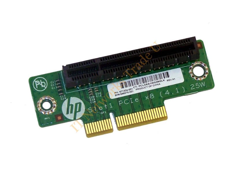 671324-002 HP 1 PCI-Express X4 Riser Card for ProLiant DL320e G8 Server Accessory