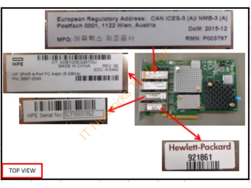 683259-001 HP 3PAR StoreServ 7000 4-Port 8Gb/sec Fibre Channel Adapter