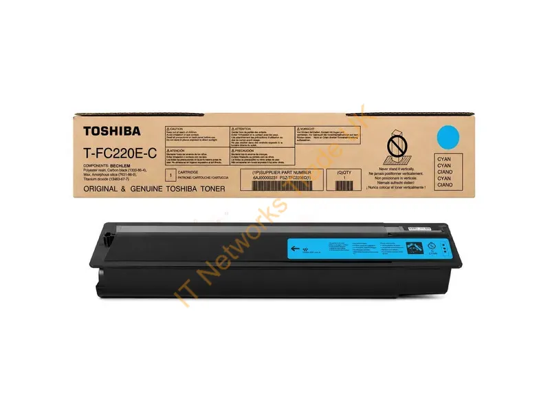6AJ00000231 - Toshiba 6AJ00000231/T-FC220EC Toner cyan, 38K pages ISO/IEC 19752 for Toshiba E-Studio 2020 AC