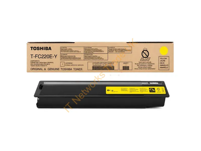 6AJ00000234 - Toshiba 6AJ00000234/T-FC220EY Toner yellow, 38K pages ISO/IEC 19752 for Toshiba E-Studio 2020 AC