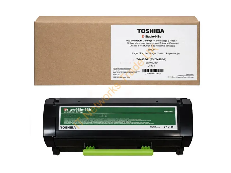 6B000000854 - Toshiba 6B000000854/T-448SE-R Toner-kit return program, 20K pages for Toshiba E-Studio 448 S