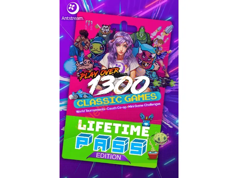6JN-00217 - Microsoft Antstream Arcade - Lifetime Pass Edition (Xbox One, Xbox Series X|S) English Xbox One/One S/Series X/S