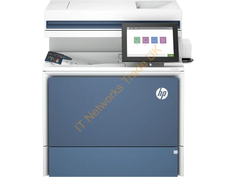 6QN30A#B19 - HP Color LaserJet Enterprise MFP 5800f Printer, Print, copy, scan, fax, Automatic document feeder; Optional high-capacity trays; Touchscreen; TerraJet cartridge