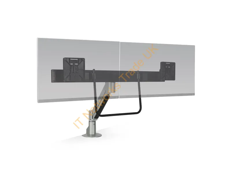7000-1-8537H-124 - Hat Design Works 7000-1-8537H-124 Monitor Mount / Stand 27" Silver Desk