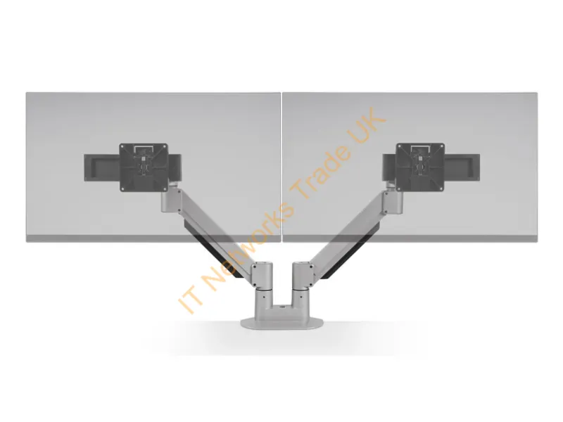 7000-2-800-SLD-124 - Hat Design Works 7000-2 Monitor Mount / Stand 32" Desk Silver