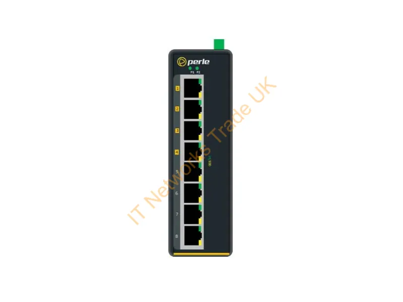7011170 - Perle Ids-108Fpp Fast Ethernet (10/100) Power Over Ethernet (Poe) Black