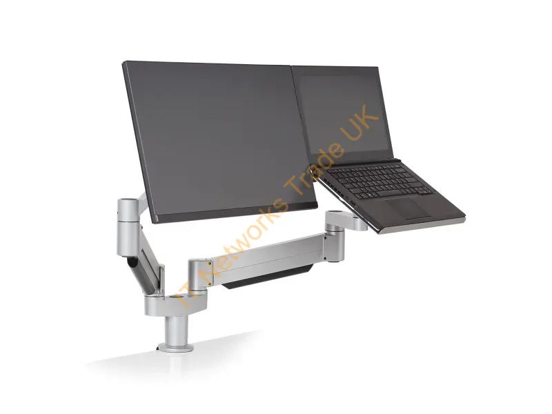 7050-500-500SR-124 - Hat Design Works 7050-500-500Sr-124 Monitor Mount / Stand 24" Silver Desk