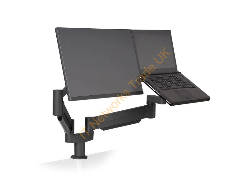 7050-800-500SR-104 - Hat Design Works 7050-800-500Sr-104 Monitor Mount / Stand 24" Black Desk