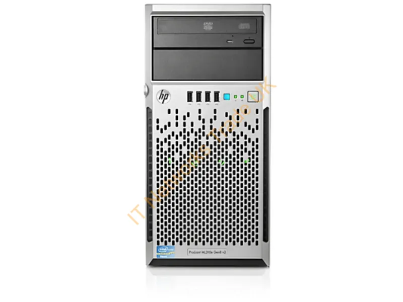712329-001 HP ProLiant Ml310e G8 V2 Base Model 1x Xeon E3-1220v3 Quad Core 3.1GHz CPU 4U Micro Tower Server Server System