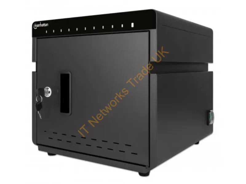 715942 - Strategic Sourcing Manhattan 10-Port Usb-C Desktop Charging Cabinet, 180 W