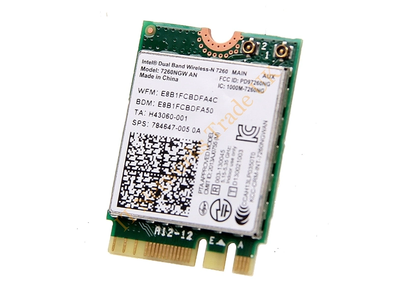 717379-005 HP Dual Band IEEE 802.11a/b/g/n Bluetooth 4.0 2x2 Wi-Fi Wireless Network Adapter Card Wireless LAN Card