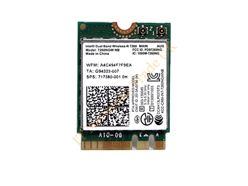 717380-001 HP Intel 7260 802.11 a/b/g/n Dual Band Wireless N Wi-Fi Module Wireless LAN Card