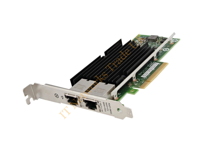 717708-002 HP Dual-Ports RJ-45 10Gb/s Gigabit Ethernet PCI-Express 2.1 Network Adapter