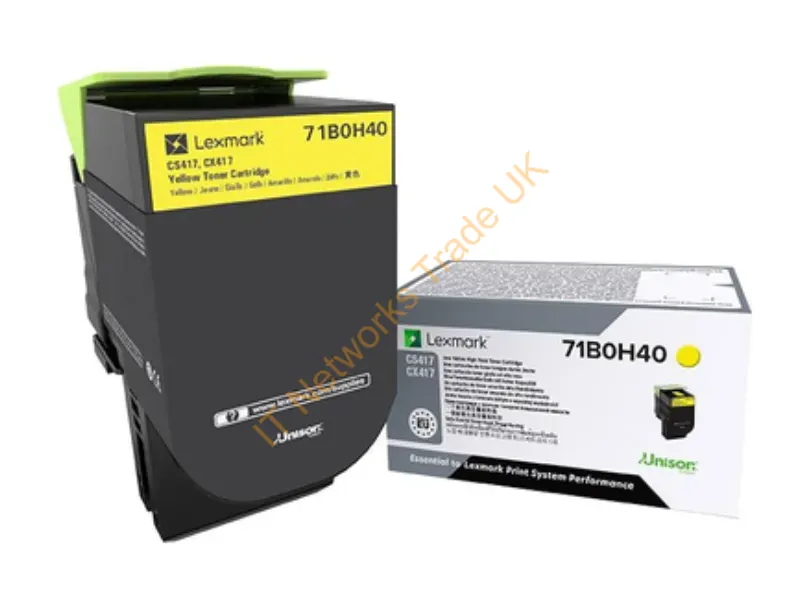 Lexmark 71B0H40 Toner yellow, 3.5K pages Accessory