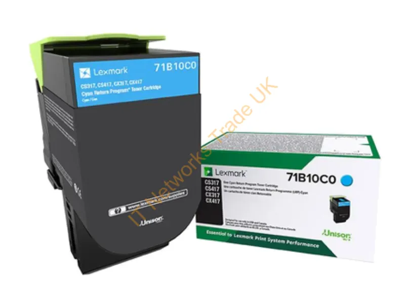 71B10C0 - Lexmark 71B10C0 Toner Cartridge 1 Pc(S) Original Cyan