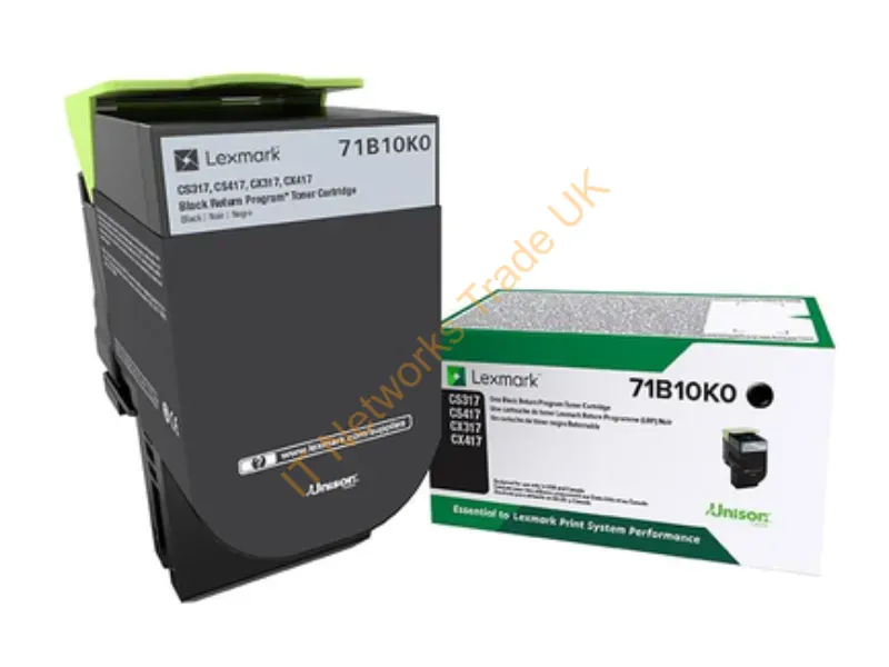 71B10K0 - Lexmark 71B10K0 Toner Cartridge 1 Pc(S) Original Black