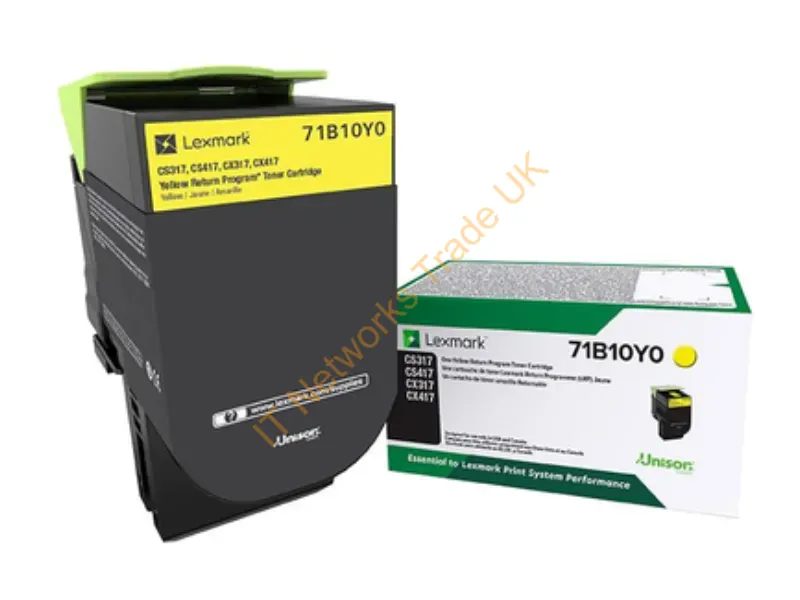 71B10Y0 - Lexmark 71B10Y0 Toner Cartridge 1 Pc(S) Original Yellow