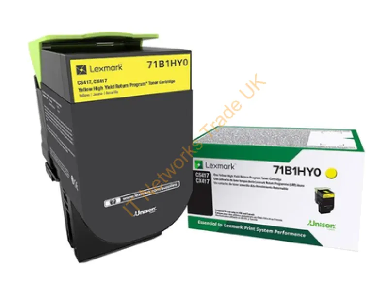 71B1HY0 - Lexmark 71B1Hy0 Toner Cartridge 1 Pc(S) Original Yellow