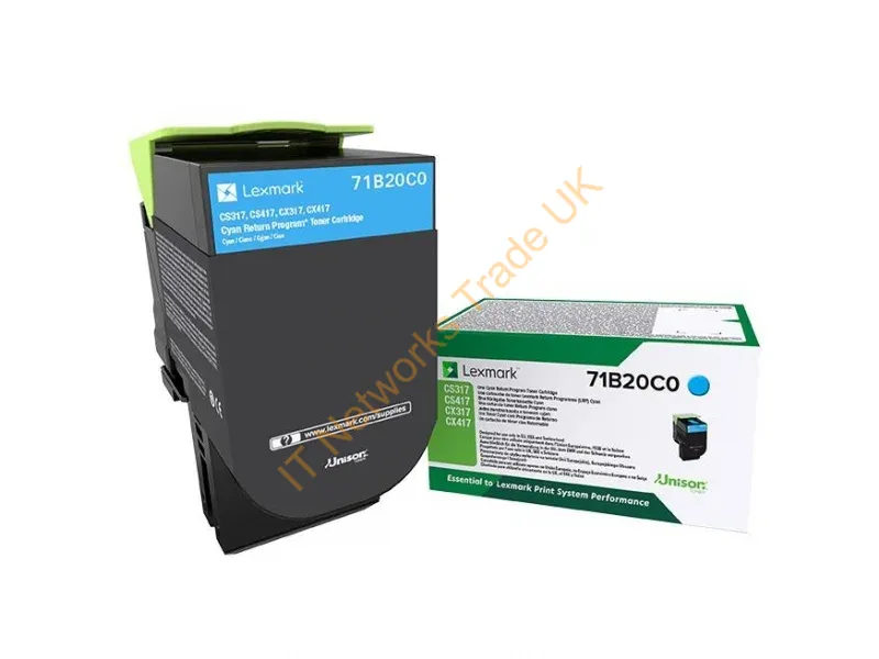 Lexmark 71B20C0 Toner cyan, 2.3K pages Accessory