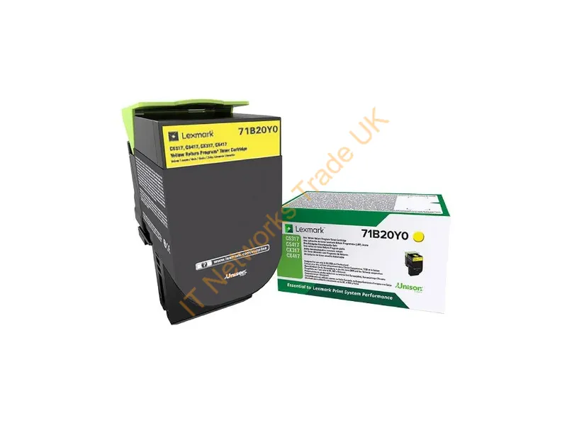 Lexmark 71B20Y0 Toner yellow, 2.3K pages Accessory