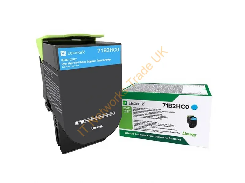 Lexmark 71B2HC0 Toner cyan, 3.5K pages Accessory