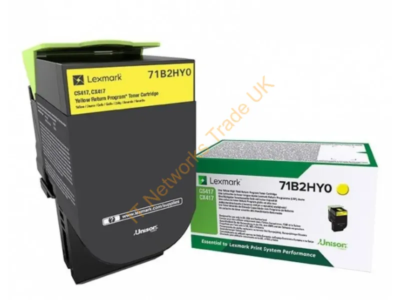 Lexmark 71B2HY0 Toner yellow, 3.5K pages Accessory