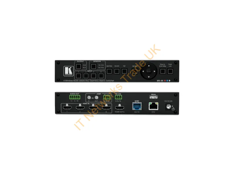 72-00004790 - Kramer Electronics Mv-4X Av Matrix Switcher 12 W