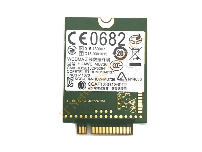 721233-001 HP Mini PCI MU736 HS3114 HSPA+ GPS Wireless Mobile Broadband Module with 2 WWAN Wireless LAN Card