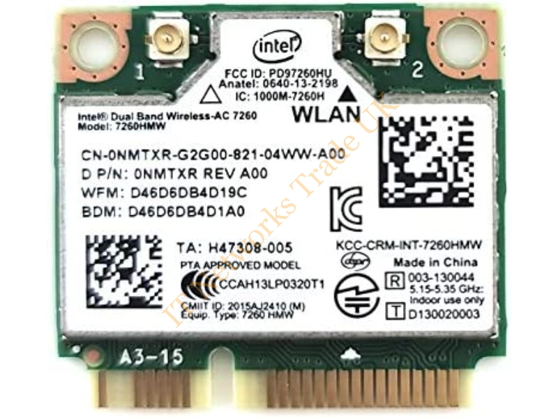 7260.HMWWB.R Intel Dual Band Wireless-AC 7260 PCI-Express Network Adapter Wireless LAN Card