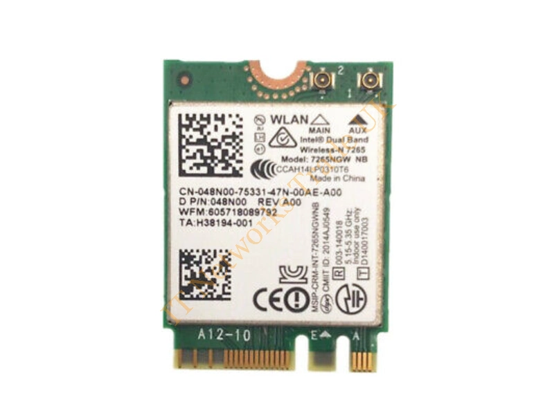 7265NGW Intel Wireless-N 7265 AN NGFF 300M Wi-Fi+ Bluetooth 4.0 Dual Band Card Wireless LAN Card