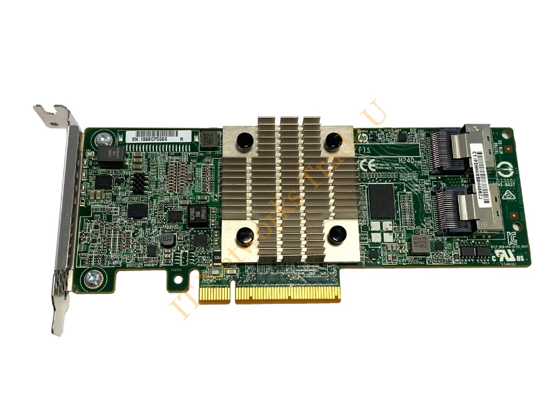 726909-001 HP 12GB Dual Port PCI-Express 3.0 X8 SAS/SATA Fio Smart Host Bus Adapter Raid Controller