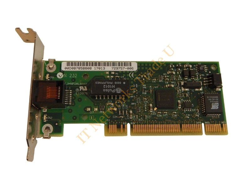 729757-006 HP Nc3123 Fast Ethernet Card PCI Intel 10/100mbps Network Interface Card