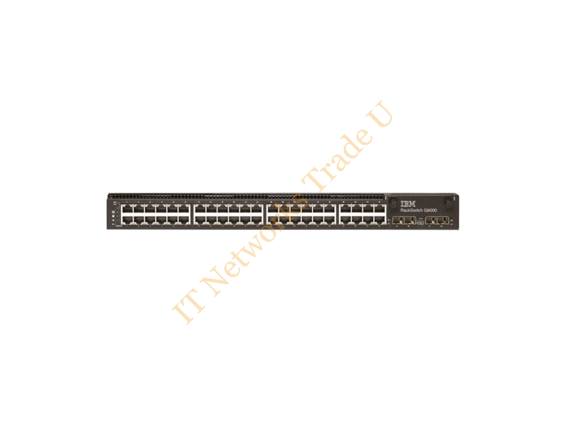 7309CFC IBM RackSwitch G8000F Layer 3 Switch 44 Port Manageable 44 x RJ-45 Stack Port 6 x Expansion Slots 10/100/1000Base-T KVM Switch