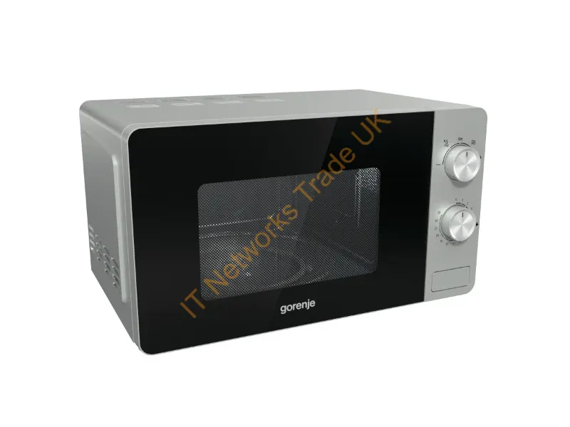 733234 - Gorenje MO20E1S Black, Stainless steel Solo microwave Over the range 20 L 800 W