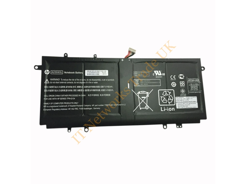738392-005 HP 6750mAh 51Wh 7.5V Li-Poly Battery for Chromebook 14 G1 Laptop Battery