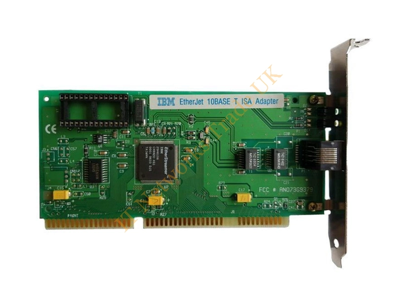 73G9721 IBM ISA Single-Port EtherJet RJ-45 10Mb/s 10Base-T Ethernet Adapter
