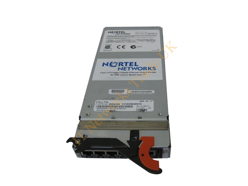 73P9057 IBM Nortel LAN Module for BladeCenter Switch EN FAST EN Gigabit EN 10BASE-T 1000BASE-TX 100BASE-TX PLUG-IN Module Switch Module