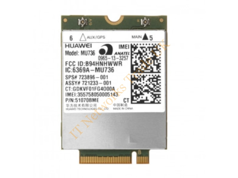 741284-001 HP Mini PCI MU736 HS3114 HSPA+ GPS Wireless Mobile Broadband Module with 2 WWAN Wireless LAN Card