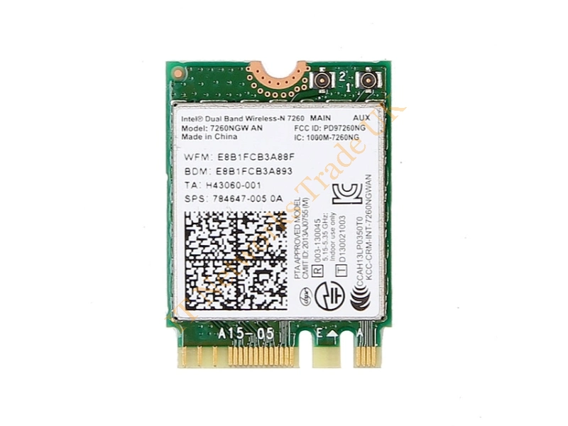 747833-005 HP Dual Band Wireless-N Intel 7260AN Bluetooth 4.0 Combination Adapter Wireless LAN Card