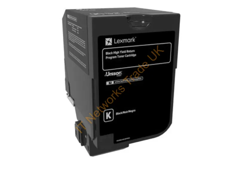 74C1HK0 - Lexmark 74C1Hk0 Toner Cartridge Original Black 1 Pcs