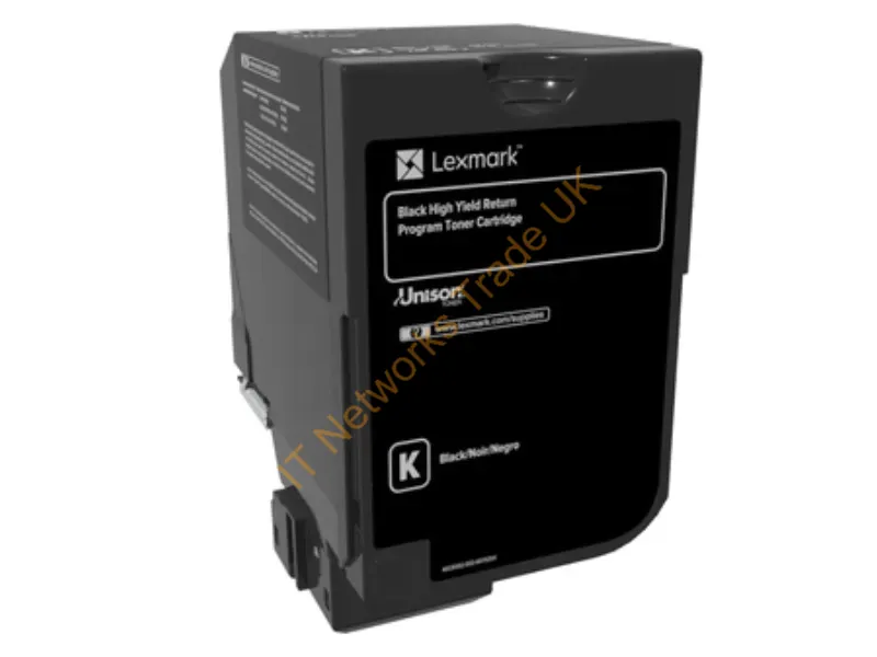 74C2HK0 - Lexmark 74C2HK0 Toner-kit black return program, 20K pages ISO/IEC 19798 for Lexmark CS 720/725