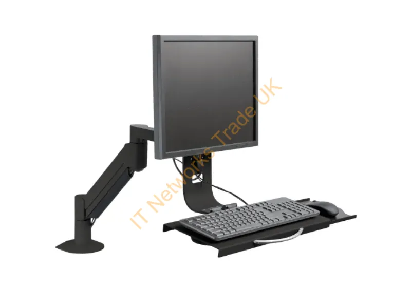 7509-1000HY-104 - Hat Design Works 7509-1000Hy-104 Monitor Mount / Stand 27" Black Desk